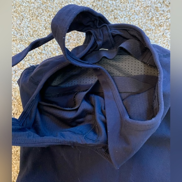 Lululemon navy blue workout top size 4 - Picture 2 of 4
